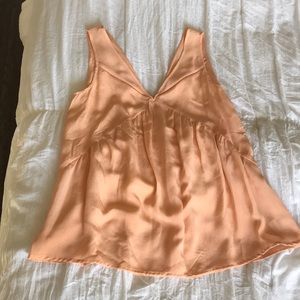 Madewell silk tank top, ballet pink size small